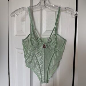 Savage X Fenty Green Bustier Top